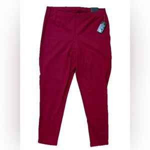 Torrid 'Rumba' Red Burgundy Comfort Soft Knit Leggings Size 2